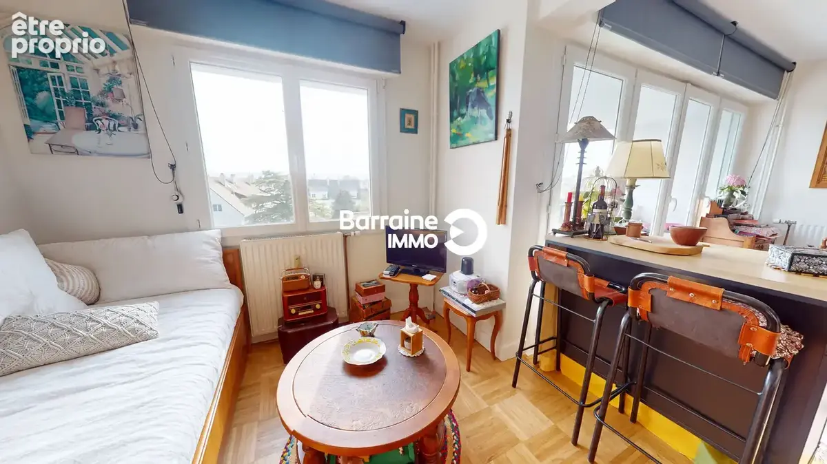Exclusivité - lorient merville-appartement t3 avec ascenseur, balcon plein sud et vue dégagée - photo 9