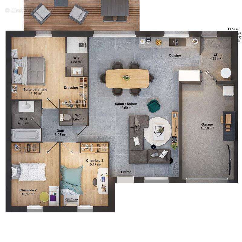 Maison 5 pièces 93 m2 - photo 8