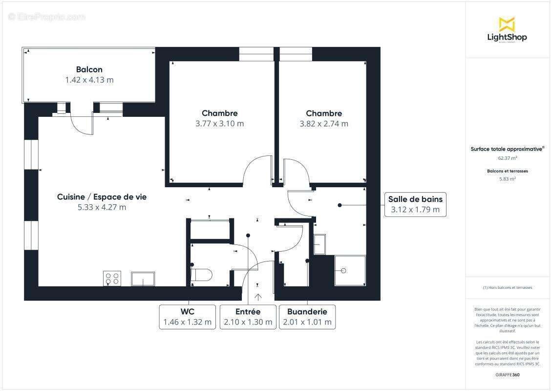 Bel appartement lumineux 3 pièces - Vue dégagée et parking - Allée René Cassagne, Lormont - photo 18