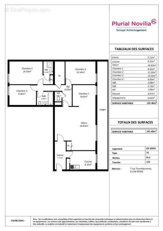 Appartement à REIMS