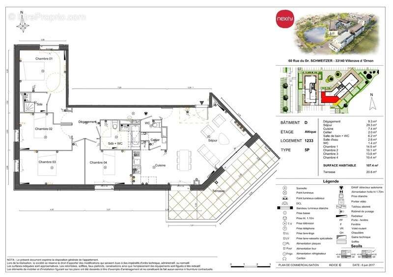 Appartement à VILLENAVE-D'ORNON