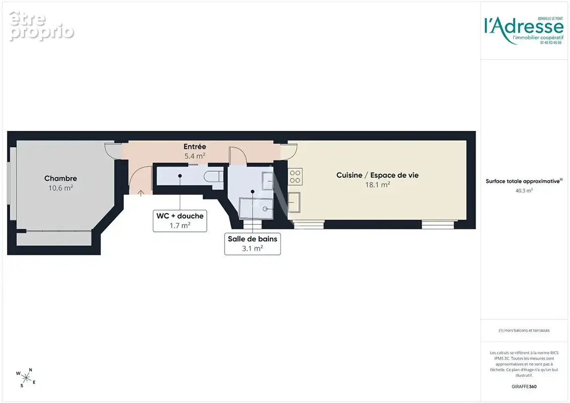 Appartement Alfortville 2 pièce(s) 40.26 m2 - photo 9