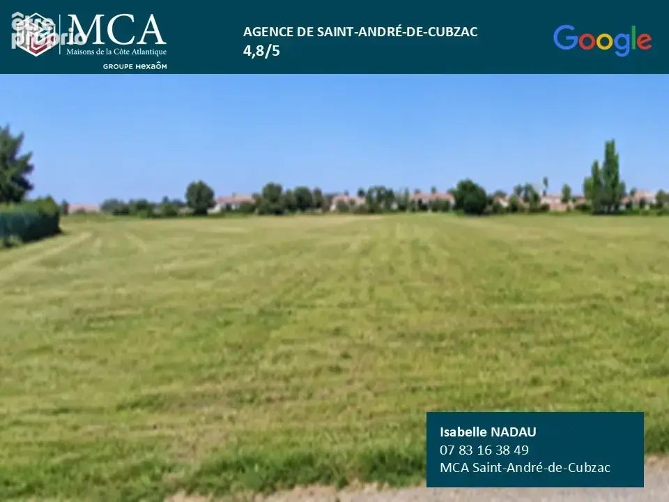 Photo Terrain à Bussac-Foret au prix de 37 000€