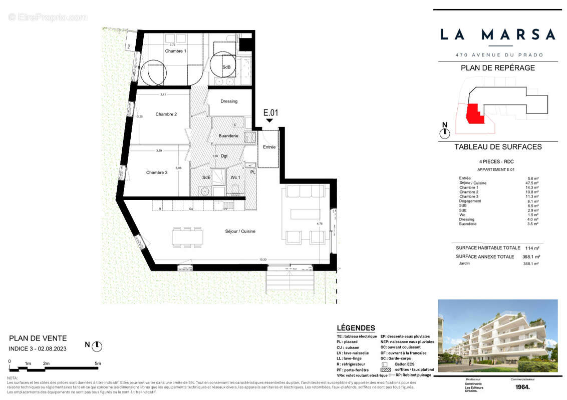 Appartement à MARSEILLE-8E