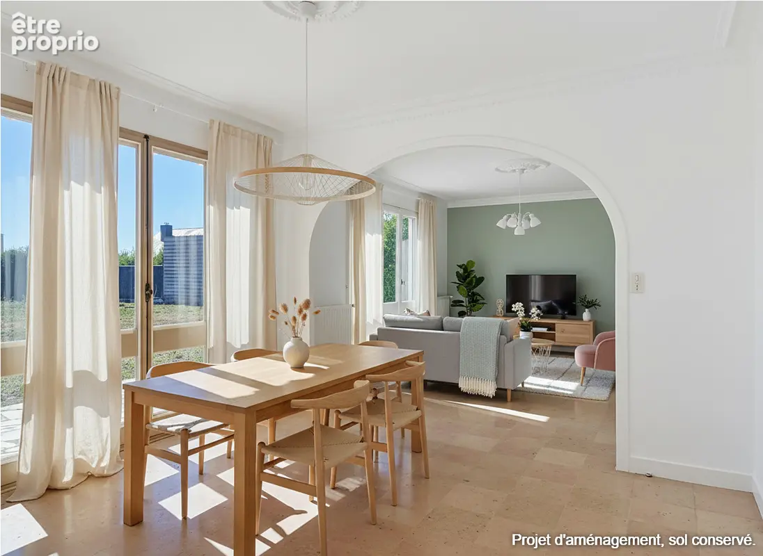 Maison de plain pied, 5 pièces, 103 m2, parcelle 454 m2, breal sous montfort - photo 4