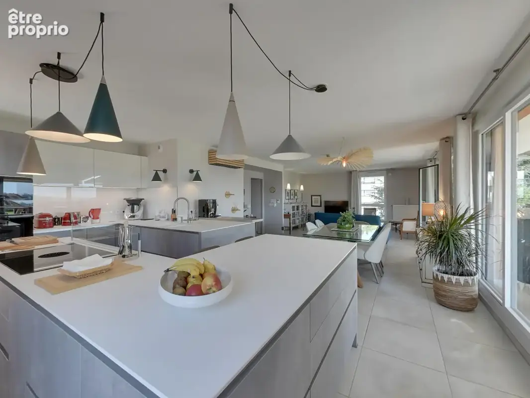 Superbe 4 pièces + cuisine de 113m2 avec 208m2 de terrasse panoramique et poss. 2 garages voiron le karat - photo 6