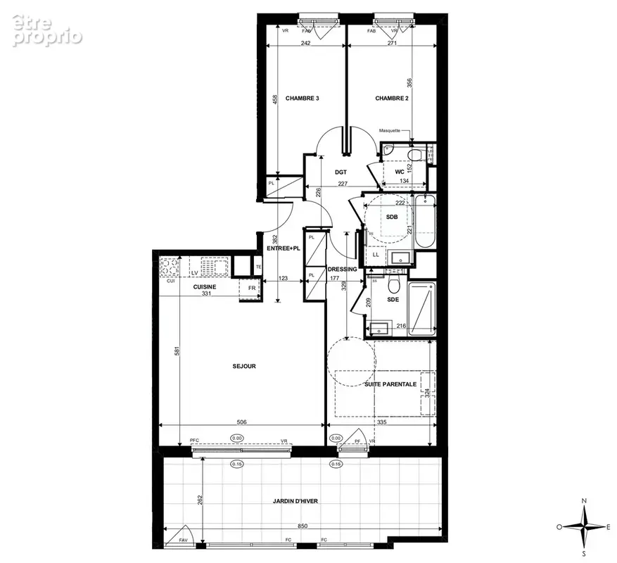 Appartement 81 m² à Strasbourg  - photo 4