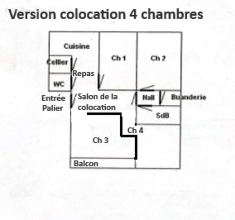 4 pièces appartement familial ou possibilité de belle colocaion - photo 6