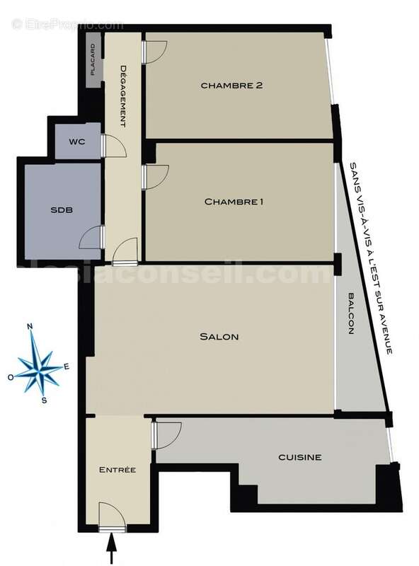 lecl122-pl3pfd - Appartement à PARIS-14E