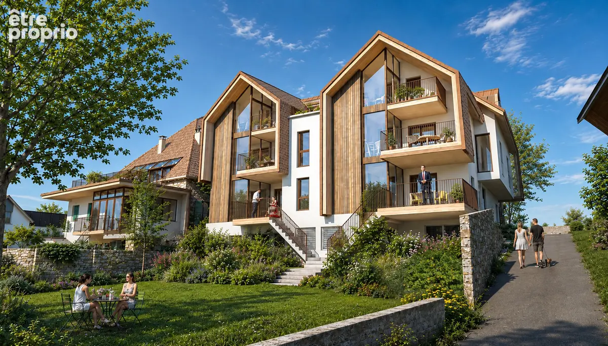 Veyrier-du-lac  t3 neuf 67.68 m²  vue lac  jardin 114 m²  terrasse  fnr - photo 2