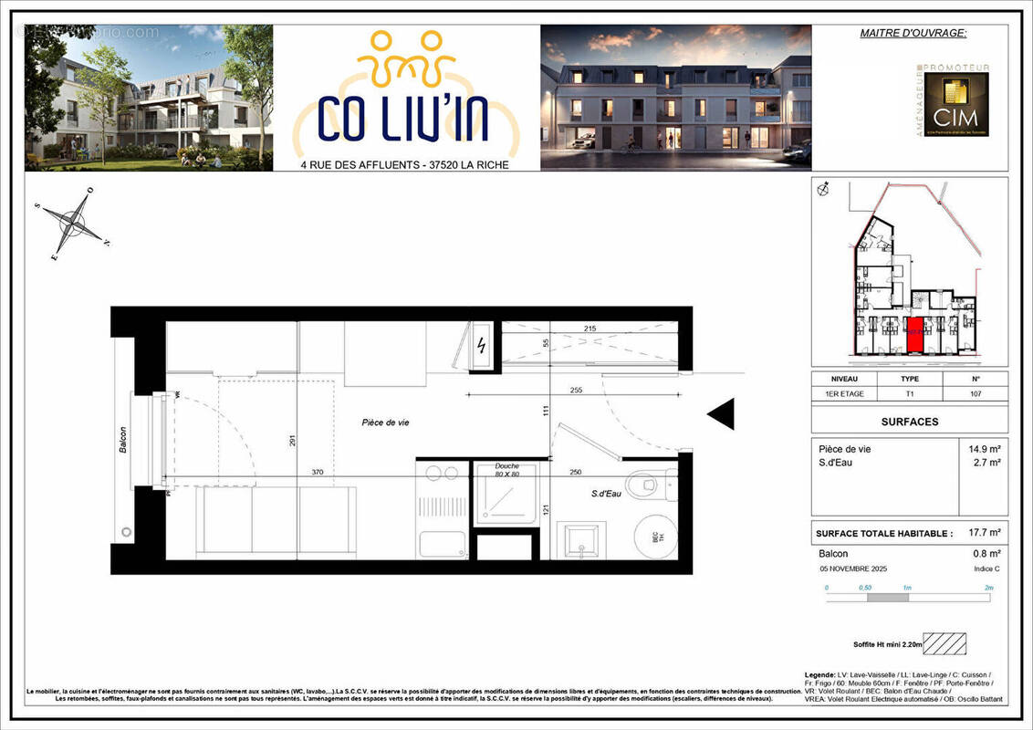 Appartement à LA RICHE