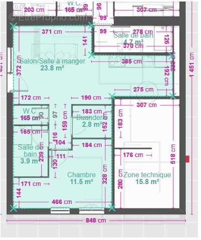 Appartement à LES GRAS