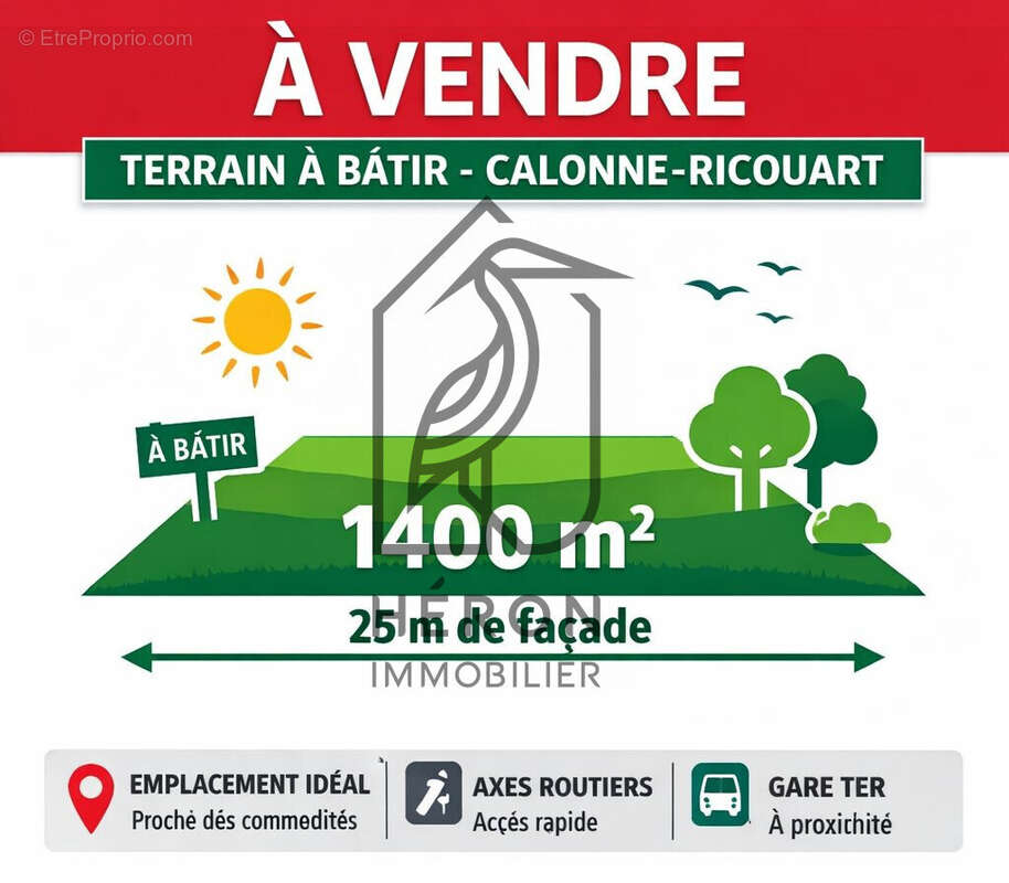Terrain à CALONNE-RICOUART