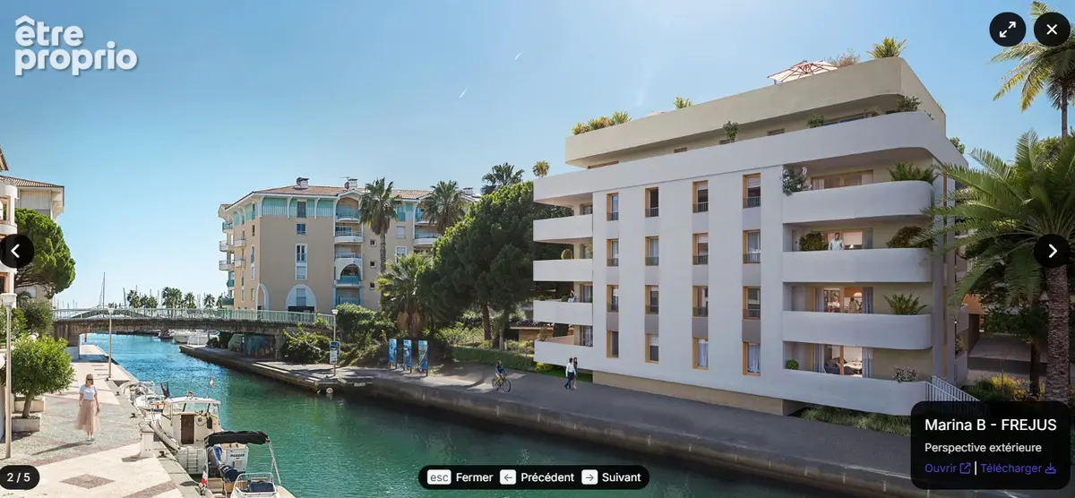 Villa sur toit , Port -Frejus 4 pièce(s) 96.60 m2, rooftop de 65,14 m2, terrasse 27,36M2 - photo 3