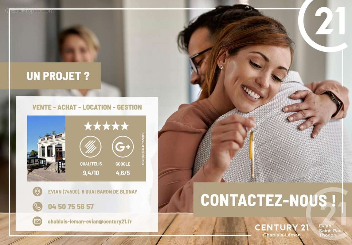 Appartement à EVIAN-LES-BAINS