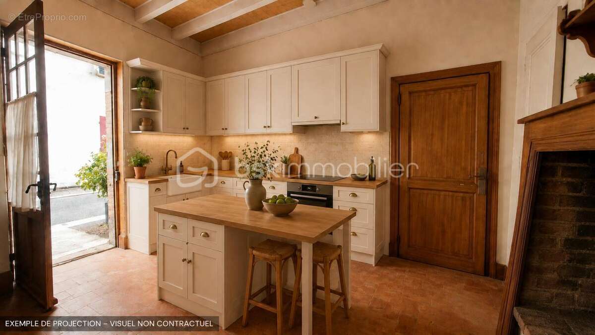 CAUDECOSTE – Maison de bourg T4 à rénover avec garage et patio - photo 6