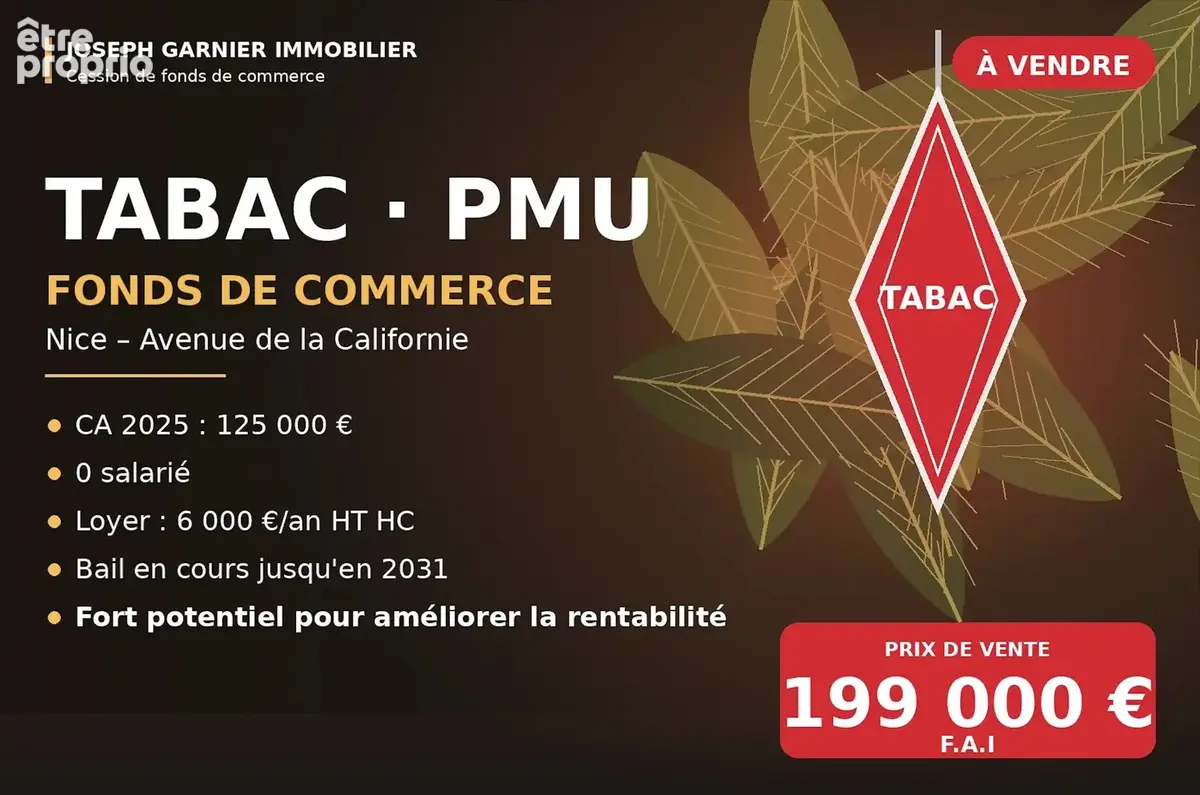 Photo Commerce à Nice au prix de 199 000€
