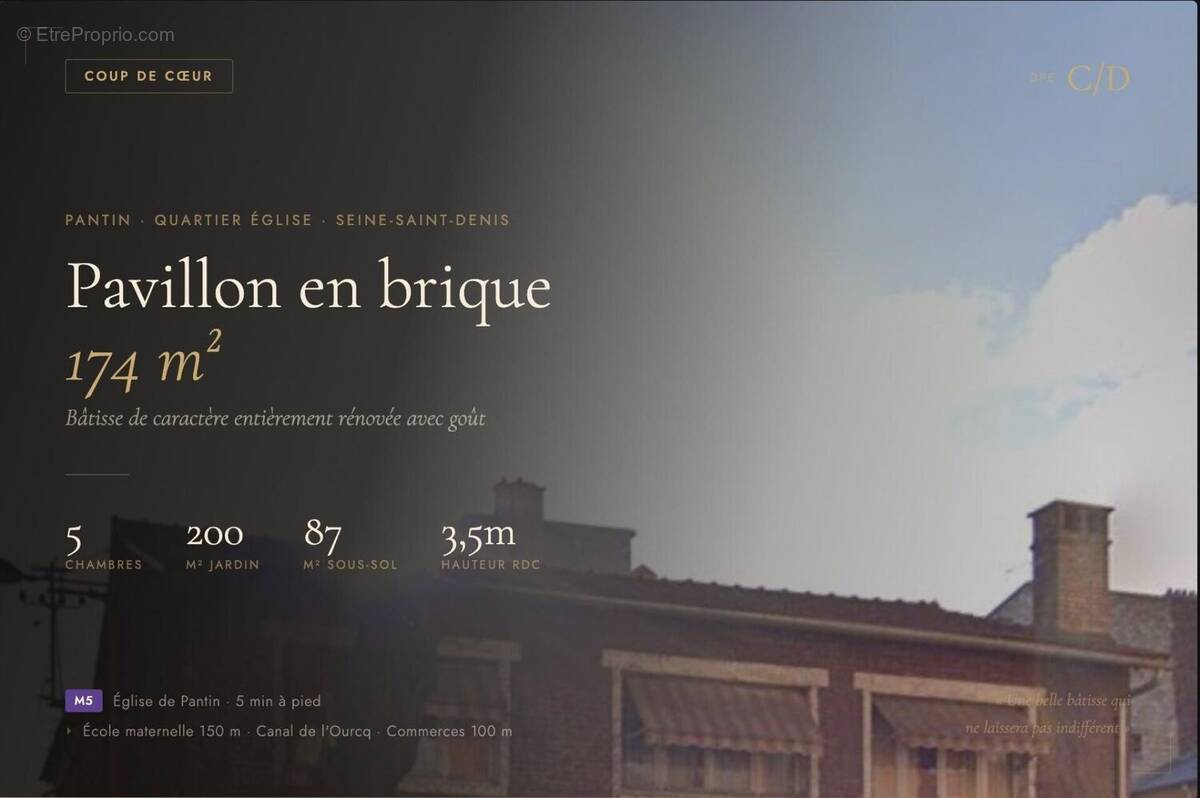 Photo 1 - Maison à PANTIN