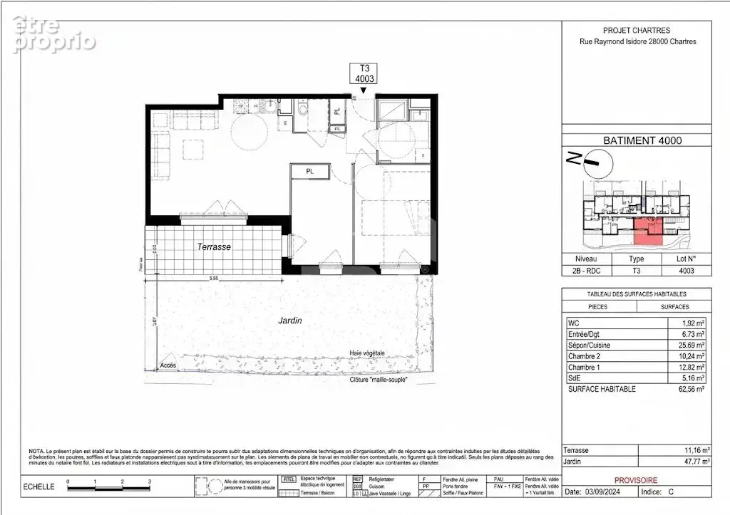 Appartement à CHARTRES