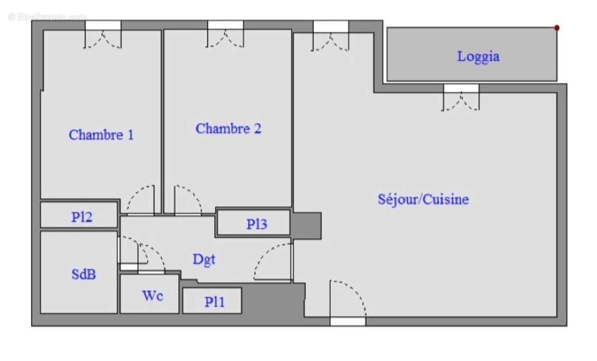  t3 rénové - balcon sud – parking – cave  - photo 12