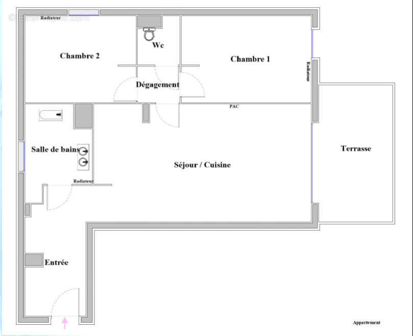 Appartement à GILETTE