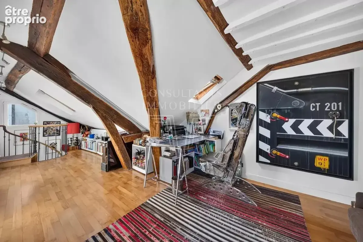 Académie de paris. duplex ensoleillé vue édifice - photo 9