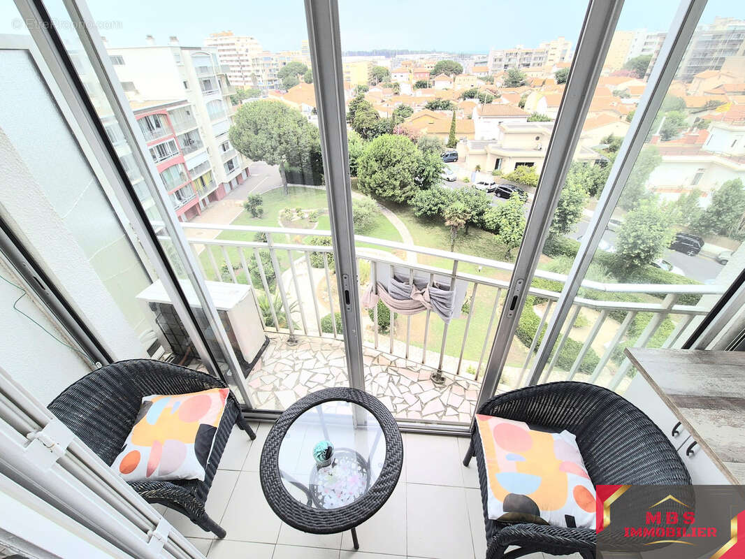 CANET-PLAGE : Studio Vue Mer à 2 pas du sable ! - photo 5