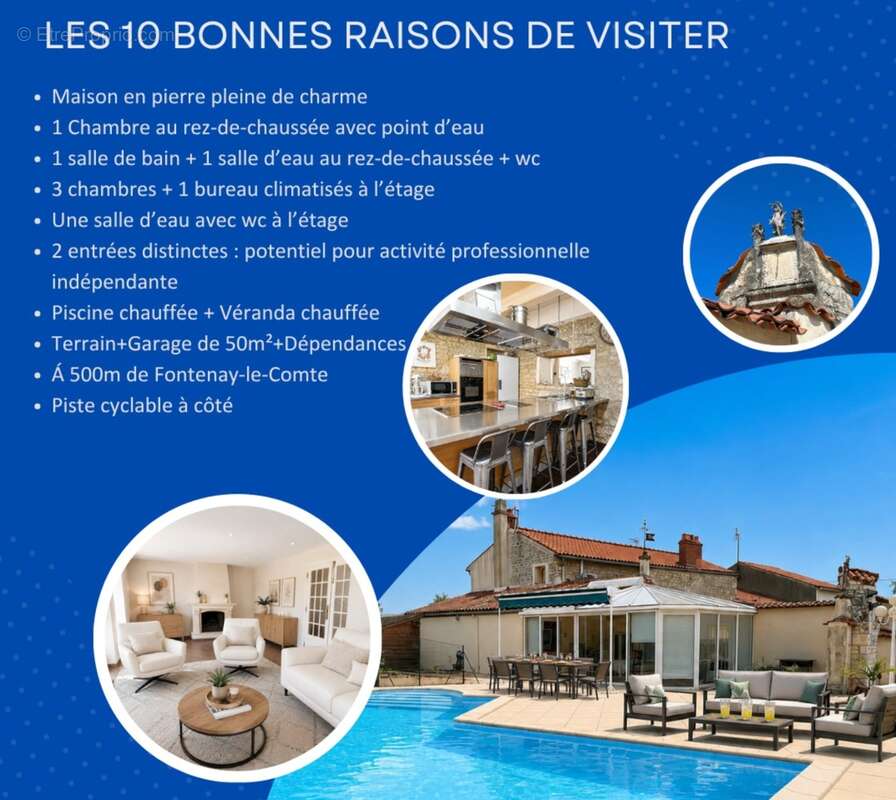 Maison de caractère-4ch+bur-à 500m de Fontenay (85) - photo 4
