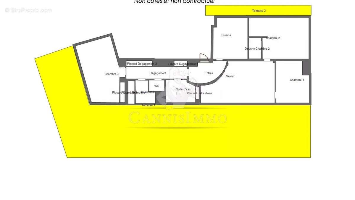 Appartement 4p toit terrasse le cannet - photo 7
