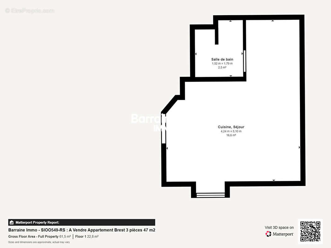 Exclusivité Brest - Secteur Saint Martin - Place Guérin - Appartement T3 Duplex situé en arrière cour - photo 5