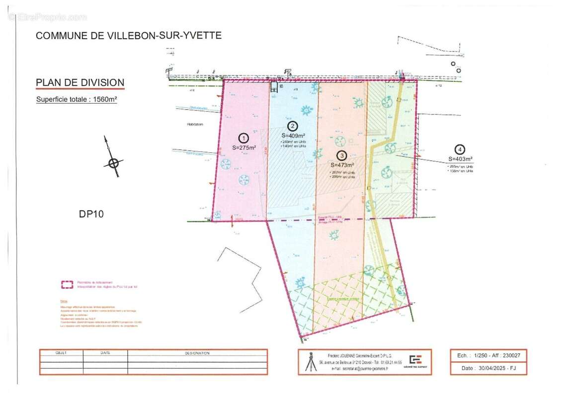 Terrain à VILLEBON-SUR-YVETTE