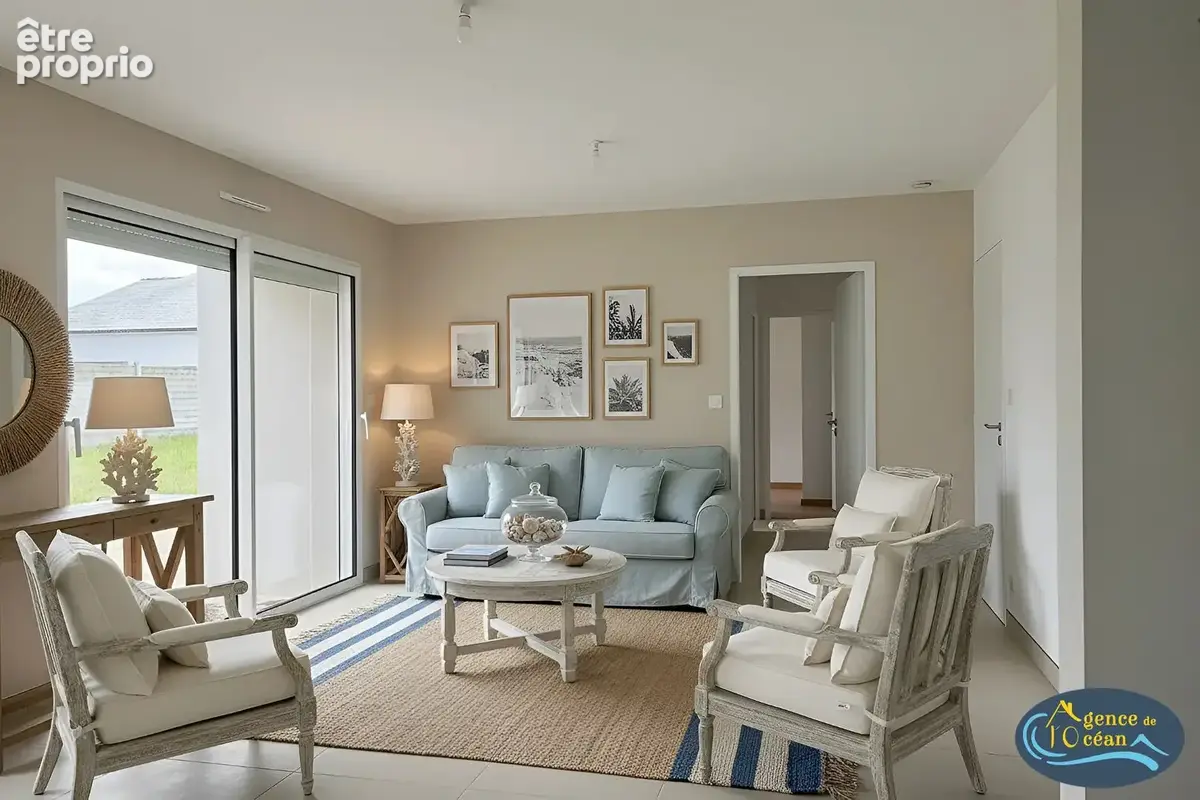 Maison neuve a vendre proche plages de penestin en bretagne sud - entre le golfe du morbihan et la presqu'ile guerandaise - photo 2