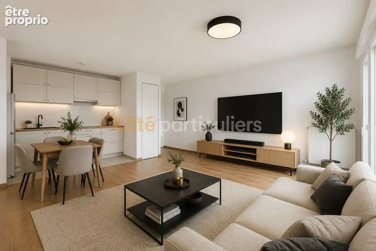 Nantes/ouest -- t3 -- 2 chambres -- balcon -- expo sud -- dernier etage - photo 3