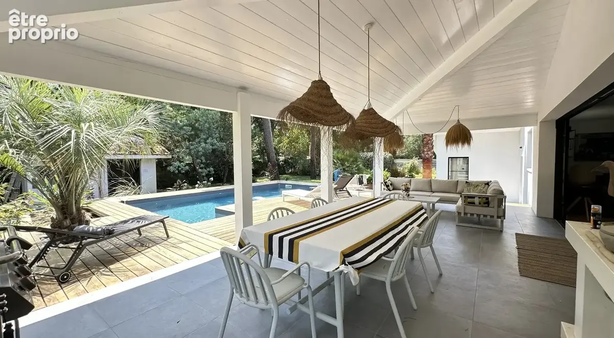 Hossegor  seignosse plage des estagnots  villa d'architecte contemporaine avec piscine - photo 6