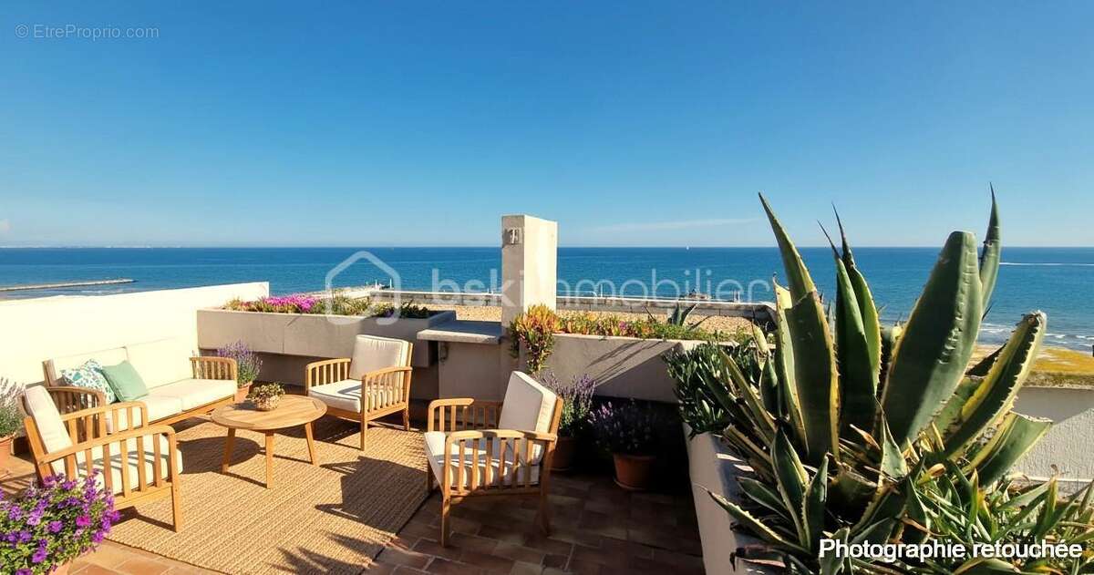 Carnon plage 1ere ligne appartement renove t2 avec toit terrasse + garage - photo 4