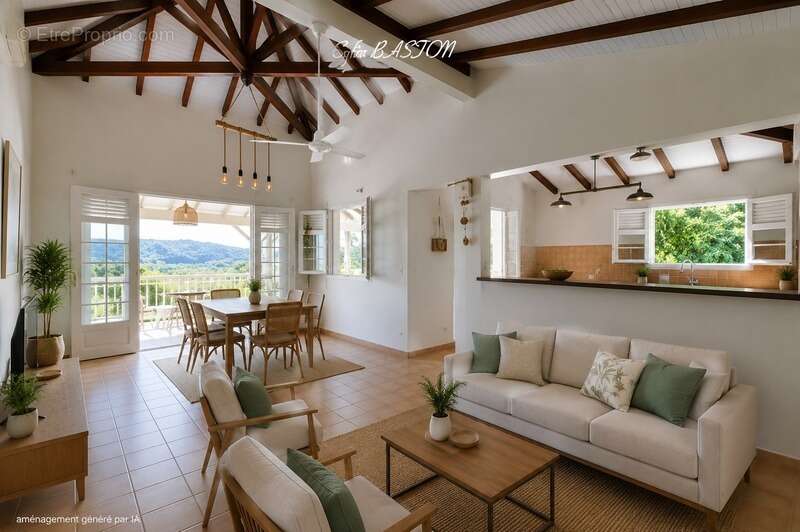 Les Trois-Îlets (972)  SOUS OFFRE Maison T4 -186 m² au sol avec grande terrasse, piscine et appartement T2 indépendant à vendre - photo 6