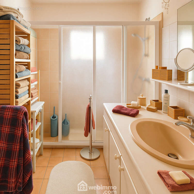 Salle d&#039;eau (Projection potentielle). - Maison à JARD-SUR-MER