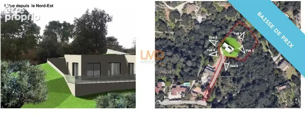 Terrain avec permis et fondations d'une maison - photo 3