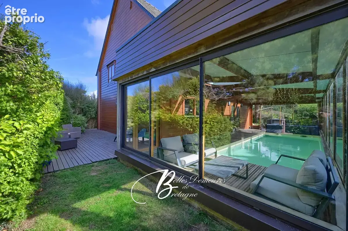 A vendre Maison en bois à Penvénan aux prestations haut de gamme avec piscine intérieure, à 800 m de la plage de Port-Blanc - photo 3