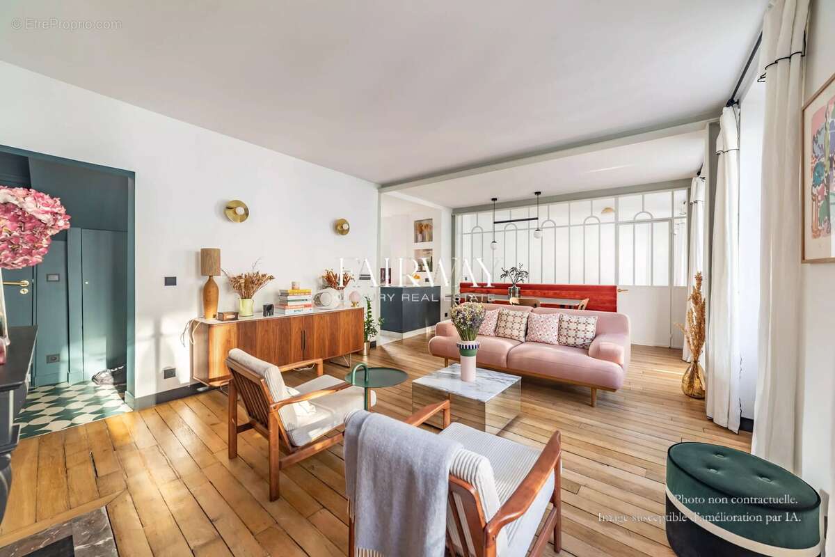 Appartement rénové par architecte Paris 2e - 64 m² - 2 chambres - Calme et lumineux proche rue du Nil - photo 5