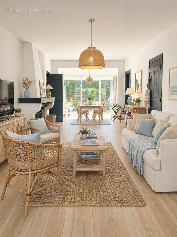 image réalisée à partir de l'IA. Idée d'aménagement - Maison à LE BOUSCAT