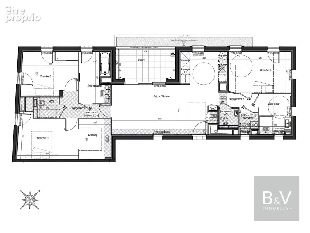 Appartement d’exception 4 pièces de 97 m² avec balcon - photo 8