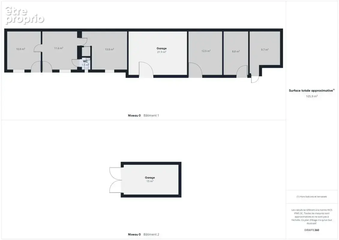 Maison en briques avec garages - photo 12