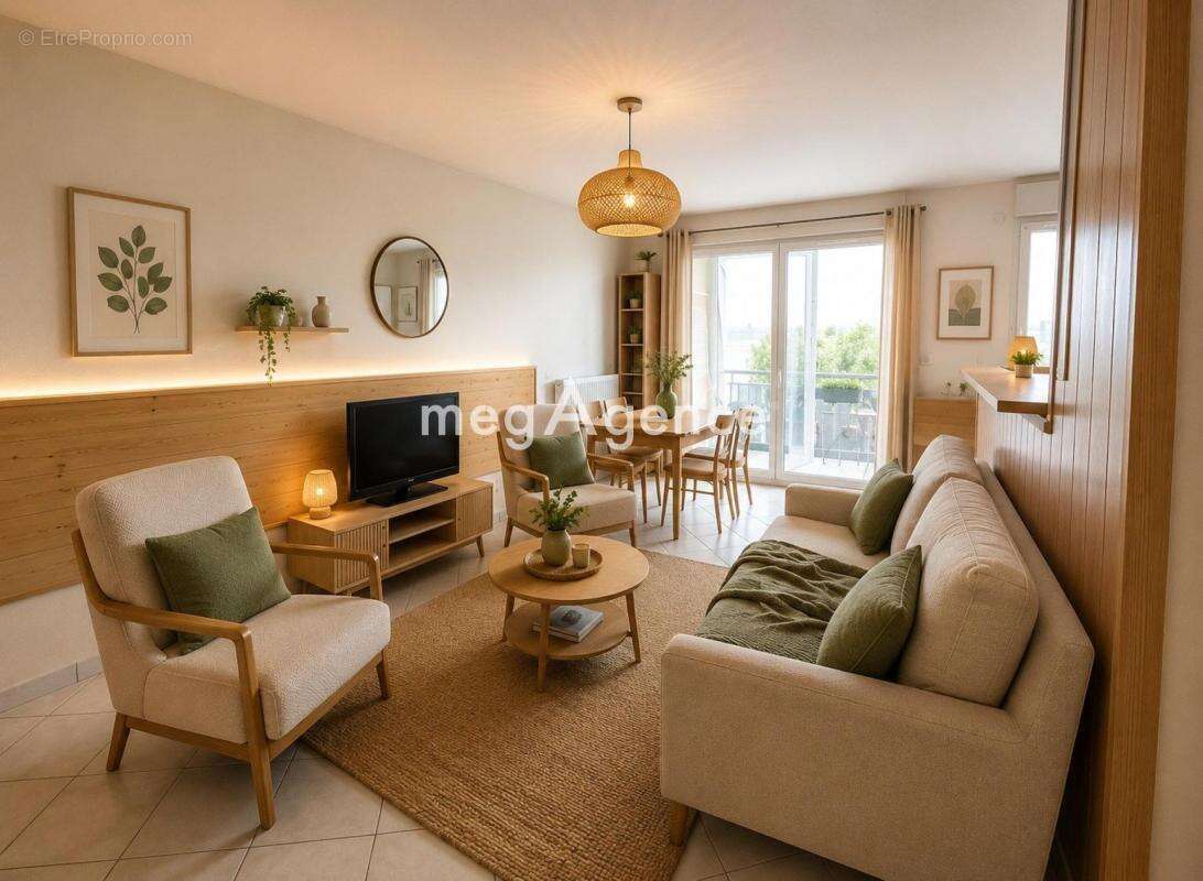 Saint-Fons – T3 de 68 m² avec loggia de 9 m², balcon, garage fermé et cave - photo 2