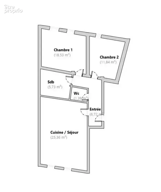 Montigny Europa F3 à rénover 70 m2 2 ch. - photo 8