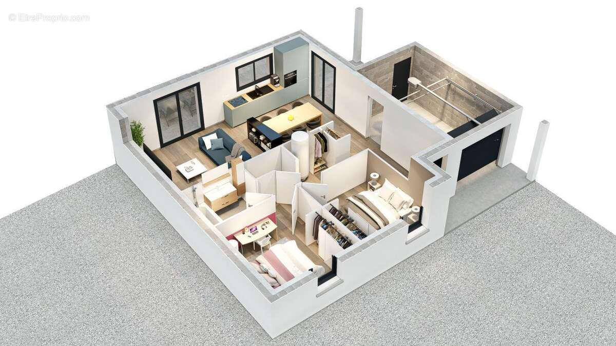 Maison 4 pièces 67 m2 - photo 2