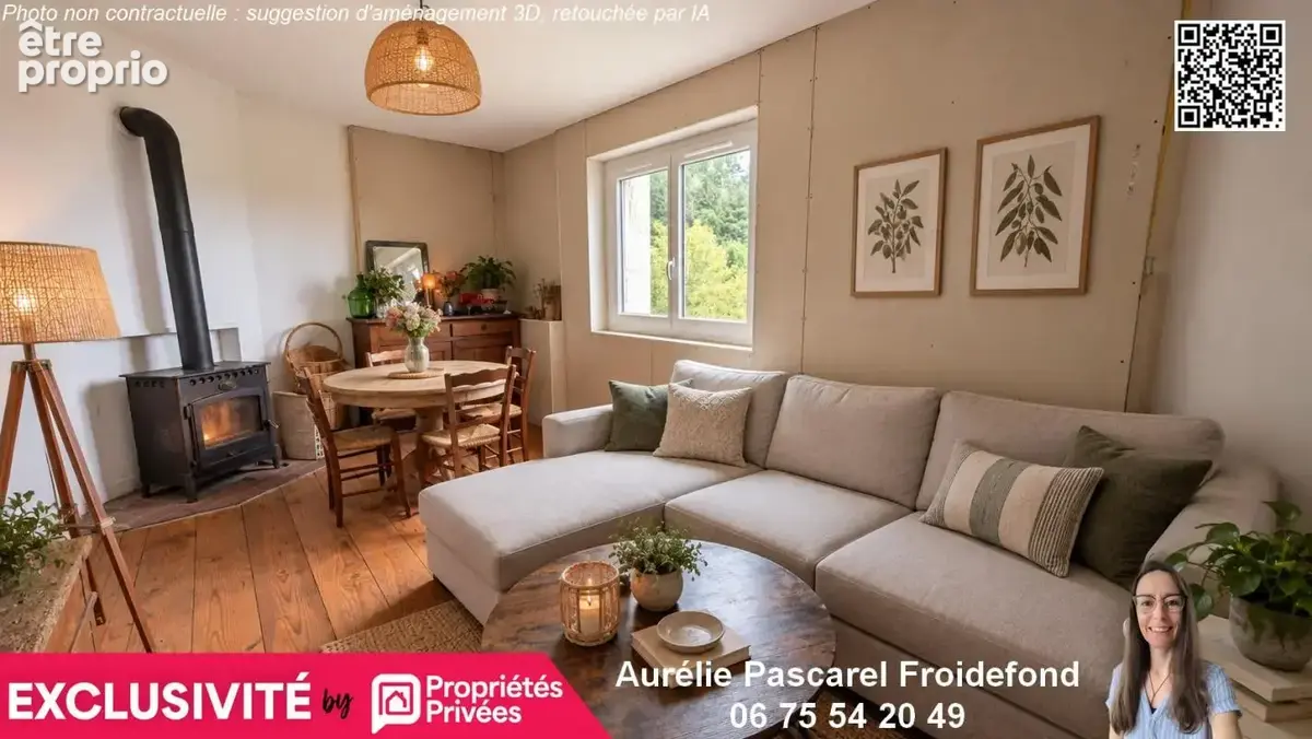 98 990 euros - voutezac (19130) - maison de village t4 d'environ 72m2, 3 chambres, avec cave et terrasse sur terrain de 205m² - photo 12