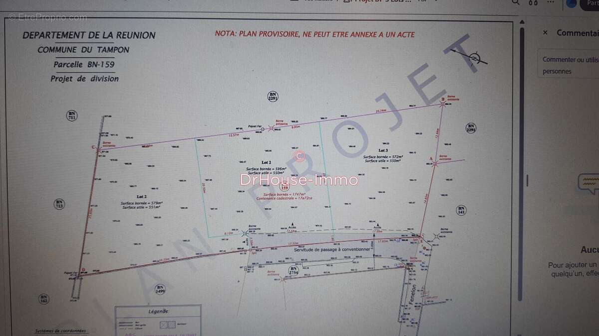 Terrain à LE TAMPON