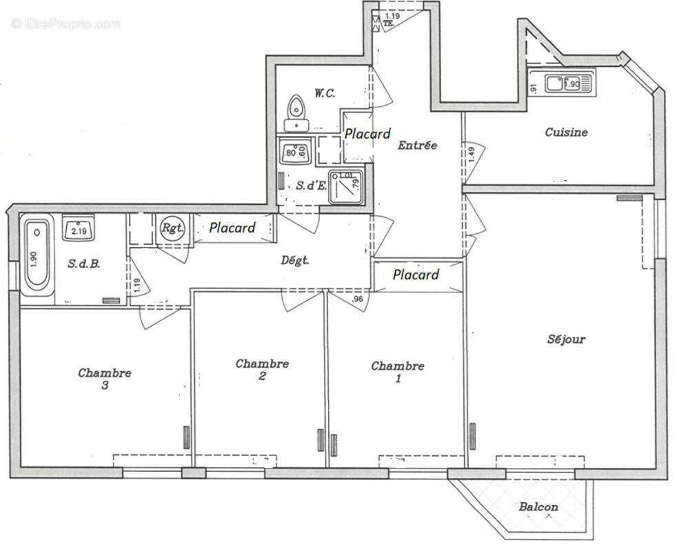 Appartement à LA GARENNE-COLOMBES