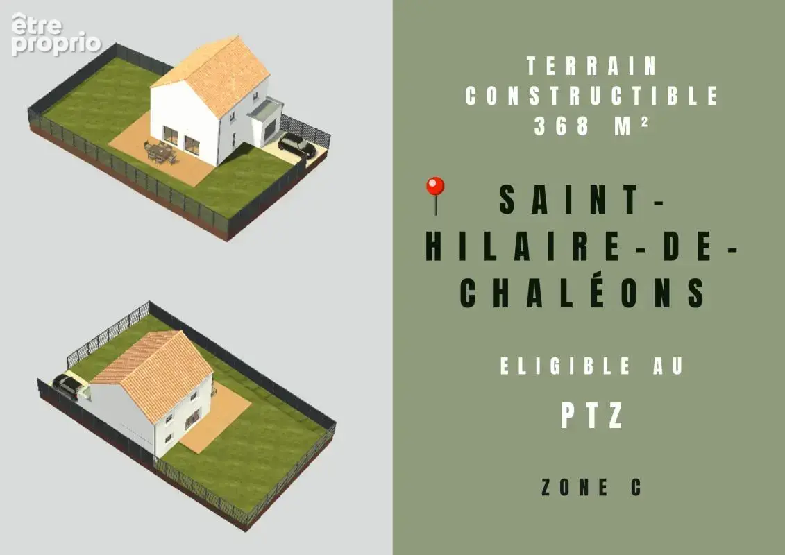 Terrain constructible - saint-hilaire-de-chaléons - bourg - photo 5